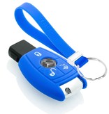 TBU car Mercedes Capa Silicone Chave do carro - Capa protetora - Tampa remota FOB - Azul