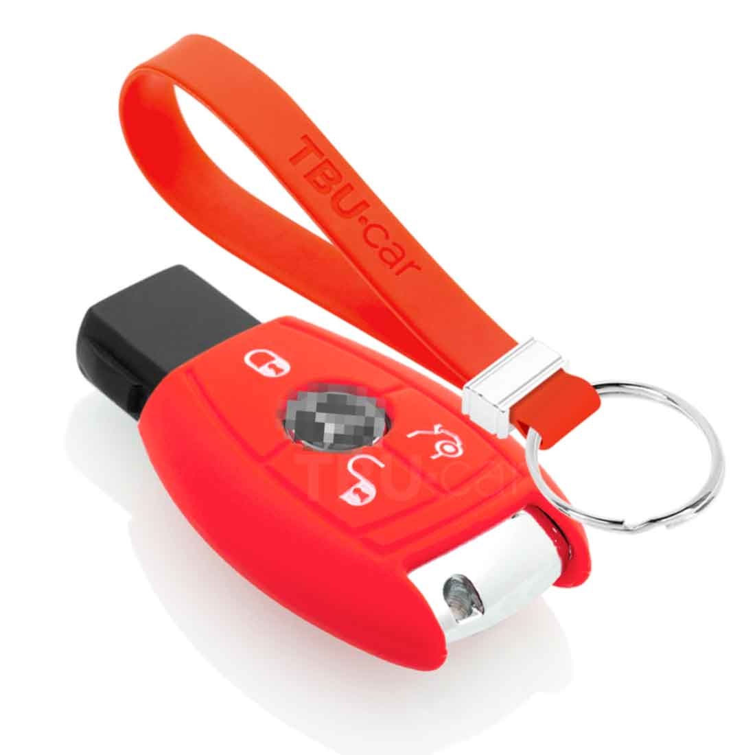 Mercedes Funda llave coche Rojo