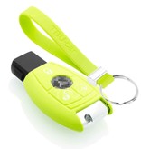 TBU car TBU car Housse de Protection clé compatible avec Mercedes - Coque Cover Housse étui en Silicone - Citron vert