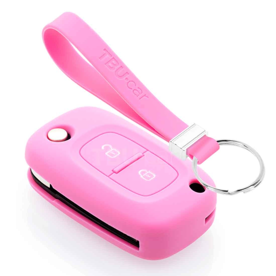 TBU car Mercedes Capa Silicone Chave do carro - Capa protetora - Tampa remota FOB - Rosa