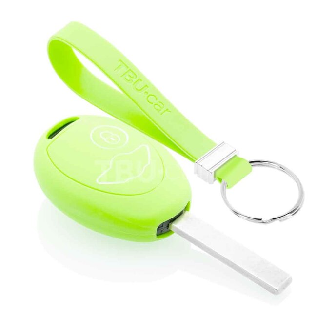 Capa para chave do carro compatível com Mini - Capa Protetora de Chave Remota de Silicone - Tampa Remota FOB - Fosforescente