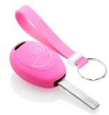 TBU car Mini Capa Silicone Chave do carro - Capa protetora - Tampa remota FOB - Rosa