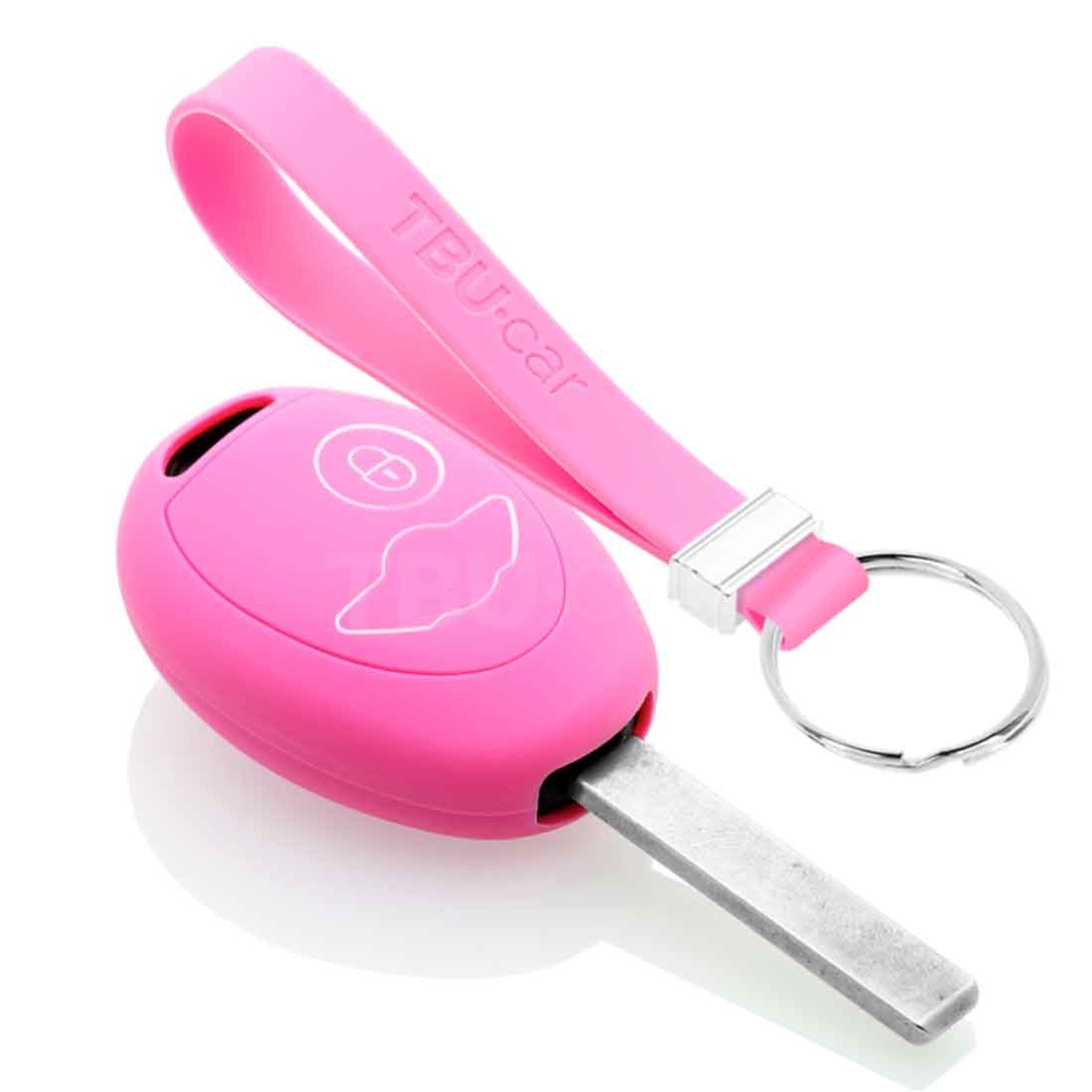 TBU car TBU car Funda Carcasa llave compatible con Mini - Funda de Silicona - Cover de Llave Coche - Rosa