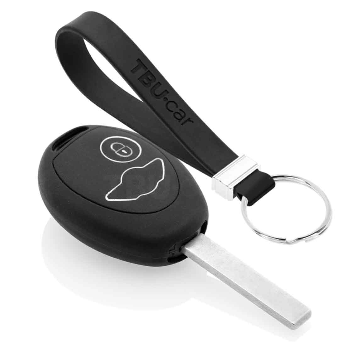 TBU car TBU car Sleutel cover compatibel met Mini - Silicone sleutelhoesje - beschermhoesje autosleutel - Zwart