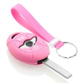 TBU car TBU car Funda Carcasa llave compatible con Mini - Funda de Silicona - Cover de Llave Coche - Rosa