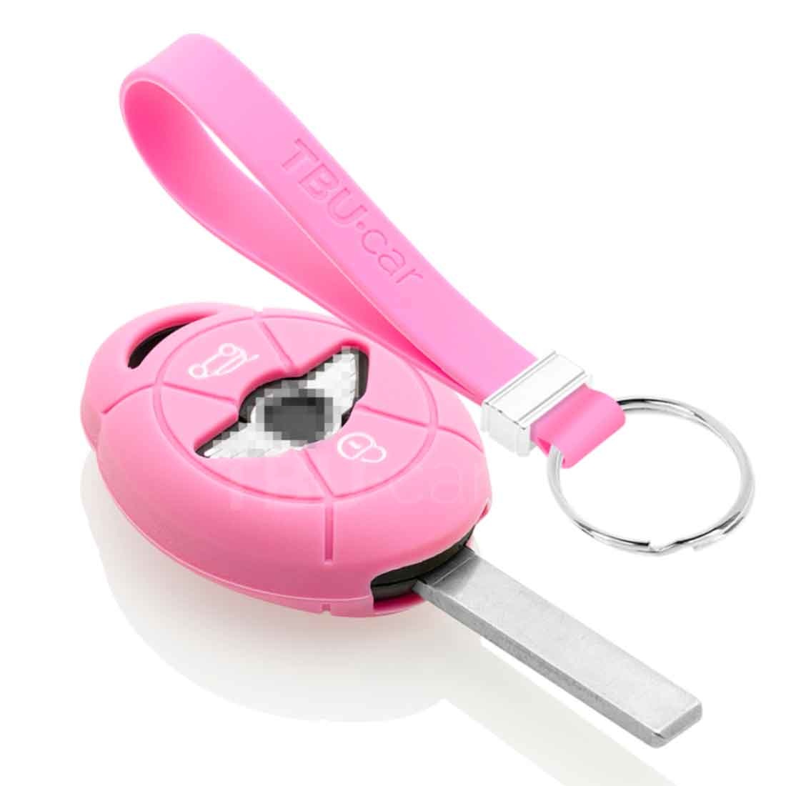 Key Soft Cover Protettiva Per Chiave Mercedes 3 Pulsanti - Colore Rosa, Morbida E Antiurto - 6
