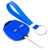 TBU car Mitsubishi Capa Silicone Chave do carro - Capa protetora - Tampa remota FOB - Azul