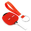 Capa para chave do carro compatível com Mitsubishi - Capa Protetora de Chave Remota de Silicone - Tampa Remota FOB - Vermelho