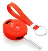 TBU car Mitsubishi Capa Silicone Chave do carro - Capa protetora - Tampa remota FOB - Vermelho