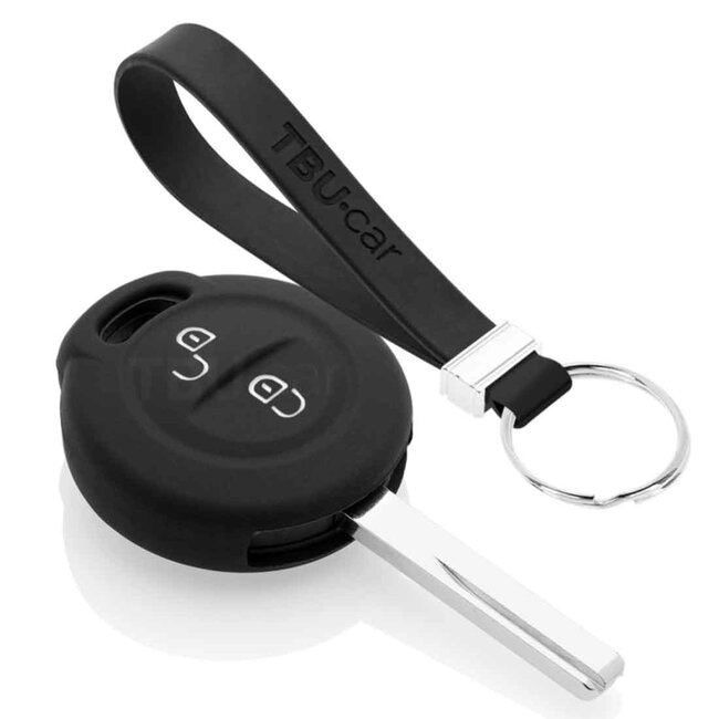 TBU car Cover chiavi auto compatibile con Mitsubishi - Copertura protettiva - Custodia Protettiva in Silicone - Nero