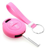 TBU car Mitsubishi Capa Silicone Chave do carro - Capa protetora - Tampa remota FOB - Rosa