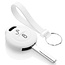 Capa para chave do carro compatível com Mitsubishi - Capa Protetora de Chave Remota de Silicone - Tampa Remota FOB - Branco