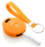 TBU car TBU car Funda Carcasa llave compatible con Mitsubishi - Funda de Silicona - Cover de Llave Coche - Naranja