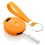 Capa para chave do carro compatível com Mitsubishi - Capa Protetora de Chave Remota de Silicone - Tampa Remota FOB - Laranja