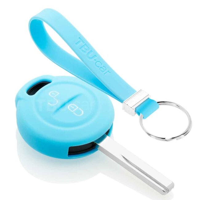 Capa para chave do carro compatível com Mitsubishi - Capa Protetora de Chave Remota de Silicone - Tampa Remota FOB - Azul claro