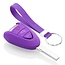 Capa para chave do carro compatível com Porsche - Capa Protetora de Chave Remota de Silicone - Tampa Remota FOB - Roxo