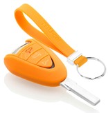 TBU car Porsche Capa Silicone Chave do carro - Capa protetora - Tampa remota FOB - Laranja