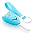 Capa para chave do carro compatível com Porsche - Capa Protetora de Chave Remota de Silicone - Tampa Remota FOB - Azul claro