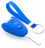 TBU car Porsche Capa Silicone Chave do carro - Capa protetora - Tampa remota FOB - Azul