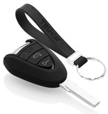 TBU car Porsche Capa Silicone Chave do carro - Capa protetora - Tampa remota FOB - Preto