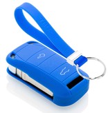 TBU car Porsche Capa Silicone Chave do carro - Capa protetora - Tampa remota FOB - Azul