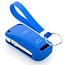 Capa para chave do carro compatível com Porsche - Capa Protetora de Chave Remota de Silicone - Tampa Remota FOB - Azul