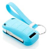 TBU car TBU car Car key cover compatible with Porsche - Silicone Protective Remote Key Shell - FOB Case Cover - Light Blue