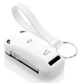 TBU car TBU car Car key cover compatible with Porsche - Silicone Protective Remote Key Shell - FOB Case Cover - White