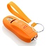 Housse de Protection clé compatible avec Porsche - Coque Cover Housse étui en Silicone - Orange