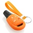 Funda Carcasa llave compatible con Saab - Funda de Silicona - Cover de Llave Coche - Naranja
