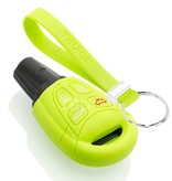 TBU car Saab Capa Silicone Chave do carro - Capa protetora - Tampa remota FOB - Verde lima