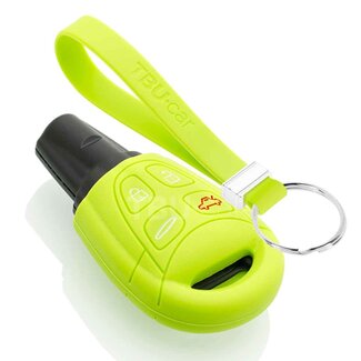 TBU car® Saab Capa Silicone Chave - Verde lima