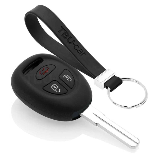 Capa para chave do carro compatível com Saab - Capa Protetora de Chave Remota de Silicone - Tampa Remota FOB - Preto