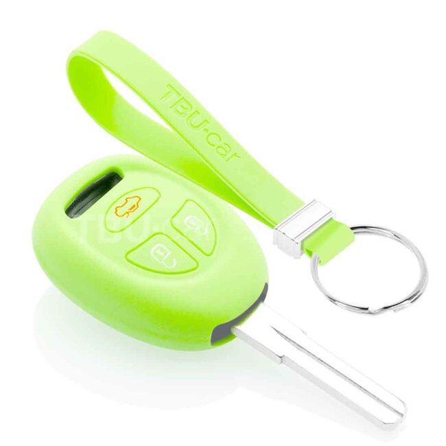 Capa para chave do carro compatível com Saab - Capa Protetora de Chave Remota de Silicone - Tampa Remota FOB - Fosforescente