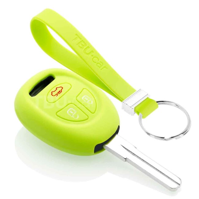 Capa para chave do carro compatível com Saab - Capa Protetora de Chave Remota de Silicone - Tampa Remota FOB - Verde lima