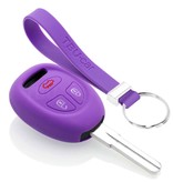 TBU car TBU car Car key cover compatible with Saab - Silicone Protective Remote Key Shell - FOB Case Cover - Purple