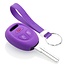 Capa para chave do carro compatível com Saab - Capa Protetora de Chave Remota de Silicone - Tampa Remota FOB - Roxo