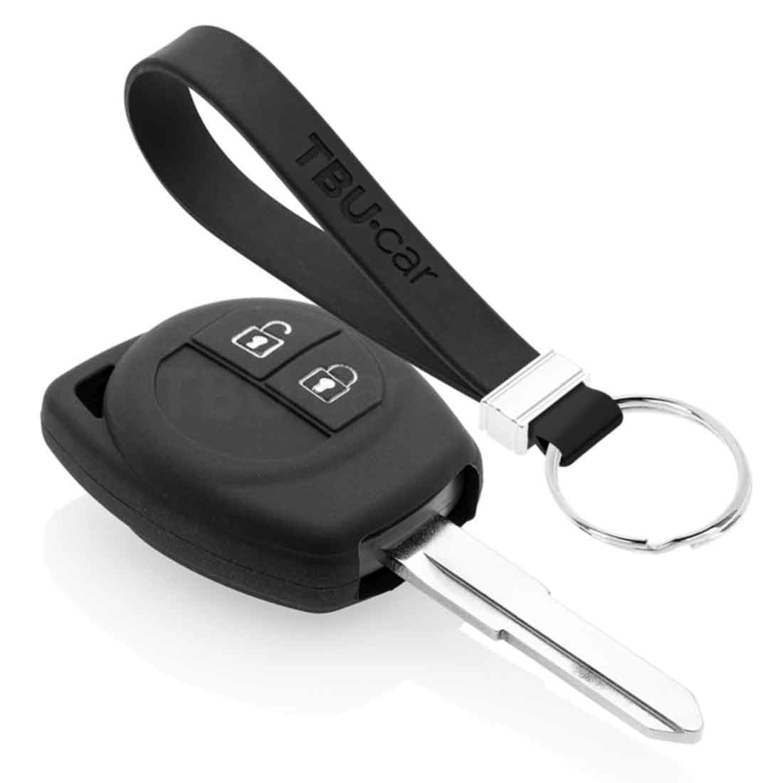 TBU car TBU car Sleutel cover compatibel met Suzuki - Silicone sleutelhoesje - beschermhoesje autosleutel - Zwart