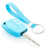 TBU car Suzuki Capa Silicone Chave do carro - Capa protetora - Tampa remota FOB - Azul claro