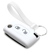 TBU car TBU car Funda Carcasa llave compatible con Citroën - Funda de Silicona - Cover de Llave Coche - Blanco