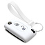 Capa para chave do carro compatível com Citroën - Capa Protetora de Chave Remota de Silicone - Tampa Remota FOB - Branco
