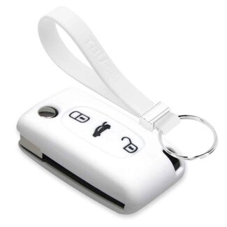 TBU car® Fiat Schlüsselhülle - Weiß