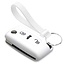 Capa para chave do carro compatível com Fiat - Capa Protetora de Chave Remota de Silicone - Tampa Remota FOB - Branco