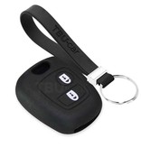TBU car TBU car Autoschlüssel Hülle kompatibel mit Citroën 2 Tasten - Schutzhülle aus Silikon - Auto Schlüsselhülle Cover in Schwarz