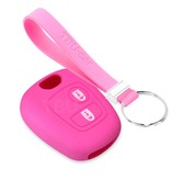 TBU car TBU car Funda Carcasa llave compatible con Citroën - Funda de Silicona - Cover de Llave Coche - Rosa