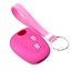 Capa para chave do carro compatível com Citroën - Capa Protetora de Chave Remota de Silicone - Tampa Remota FOB - Rosa