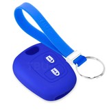 TBU car TBU car Autoschlüssel Hülle kompatibel mit Citroën 2 Tasten - Schutzhülle aus Silikon - Auto Schlüsselhülle Cover in Blau