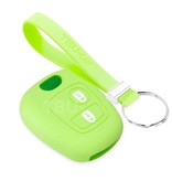 TBU car TBU car Car key cover compatible with Citroën - Silicone Protective Remote Key Shell - FOB Case Cover - Glow in the Dark