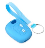 TBU car Citro√´n Capa Silicone Chave do carro - Capa protetora - Tampa remota FOB - Azul claro