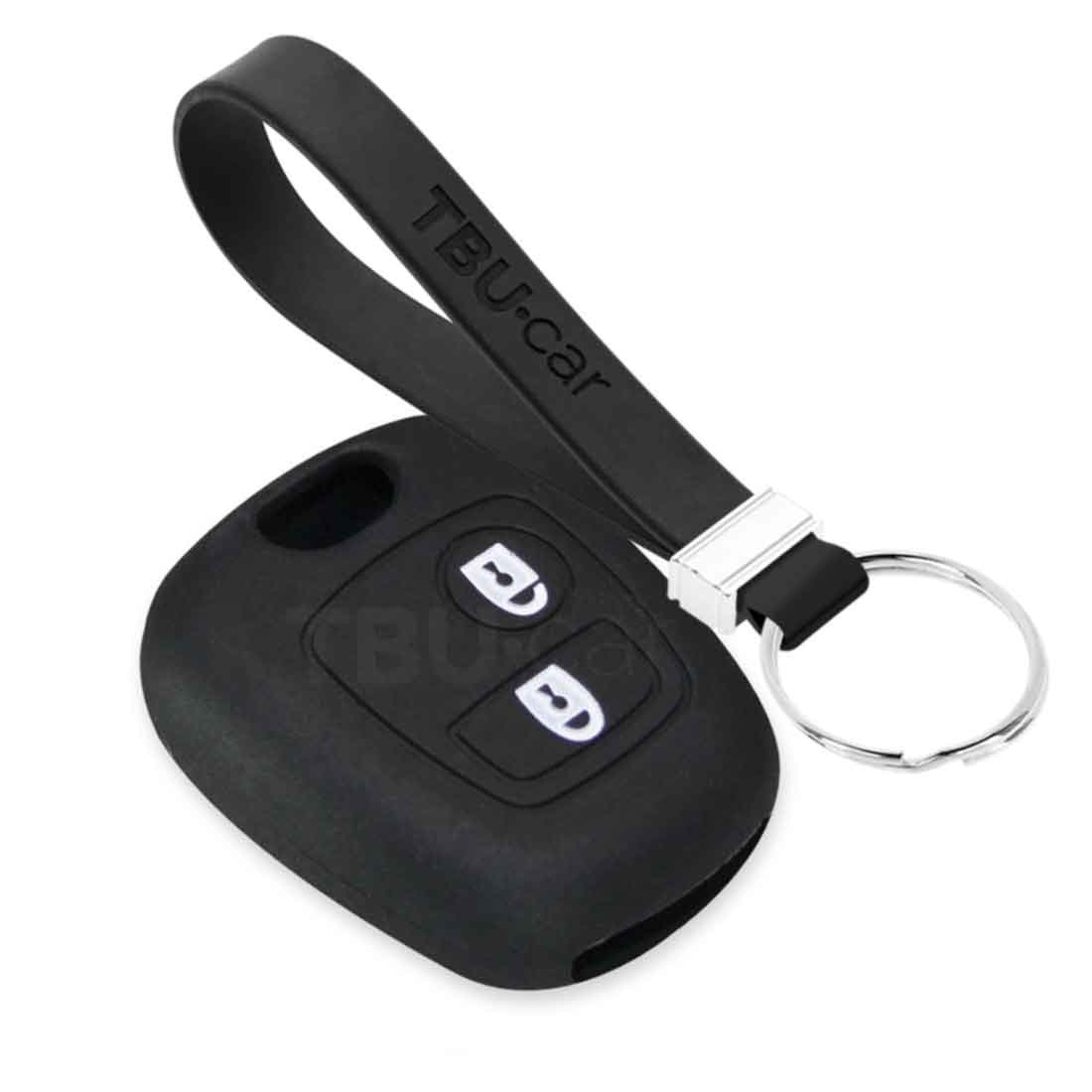 TBU car TBU car Car key cover compatible with Toyota - Silicone Protective Remote Key Shell - FOB Case Cover - Black